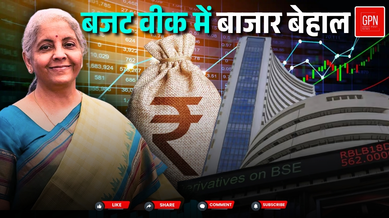 बजट से पहले बाजार में बड़े ब्रांड बड़ी गिरावट वाला हाल || Great Post News