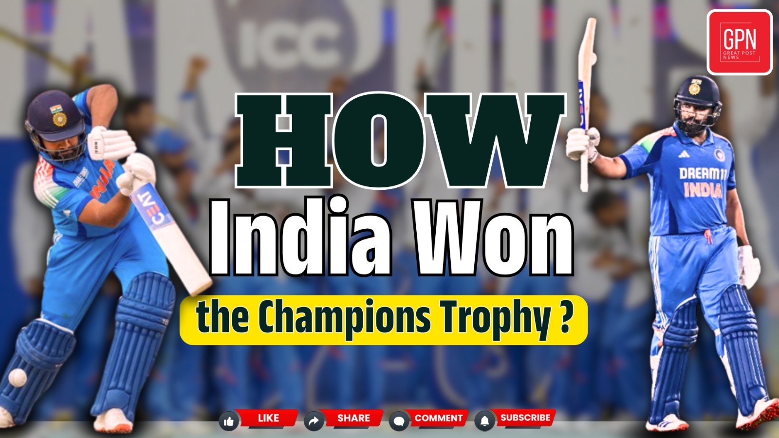 Champions Trophy 2025   How India Conquered the Champions Trophy | Great Post News