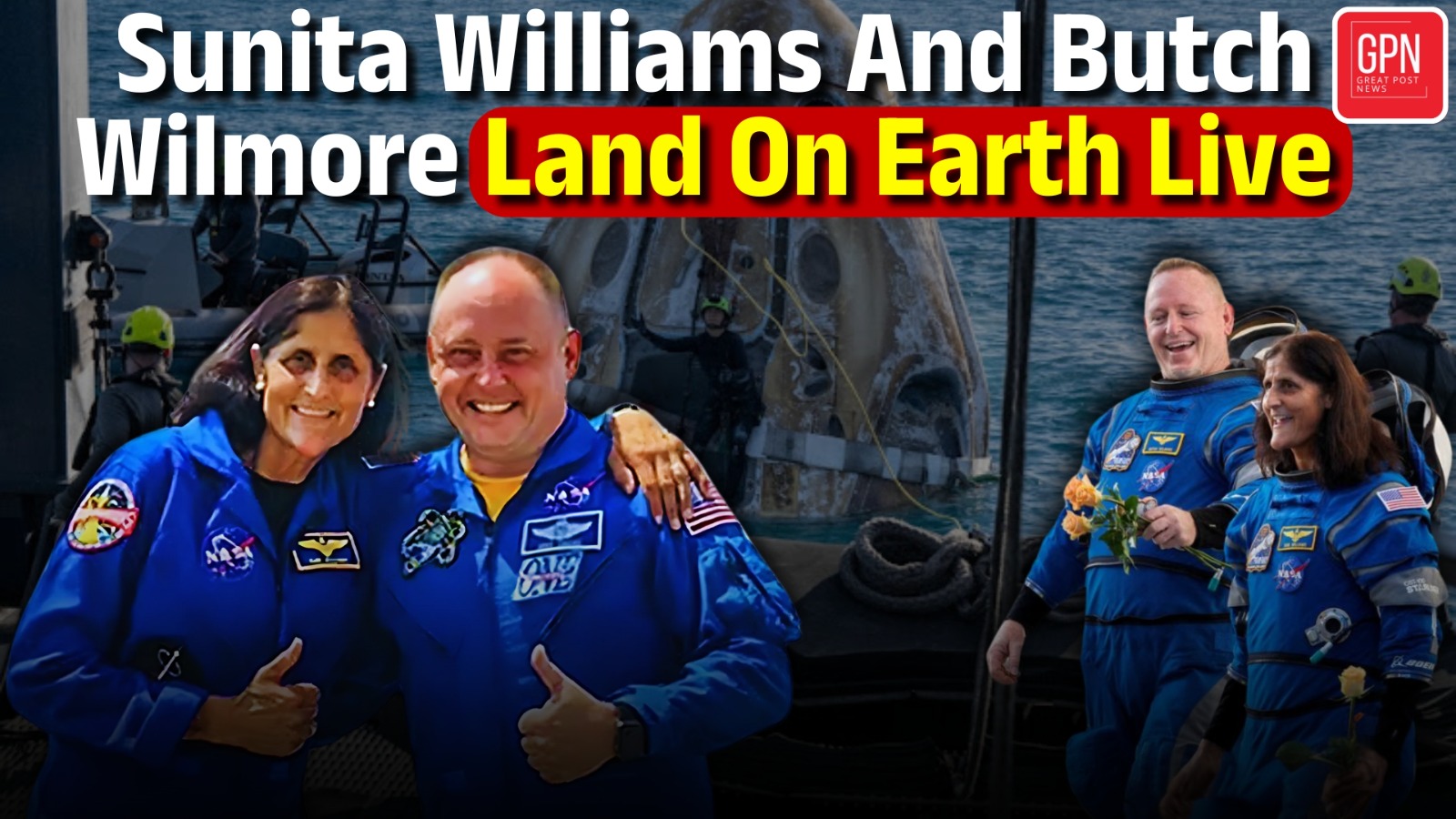 Sunita Williams Return | NASA’s SpaceX Crew-9 Re-Entry and Splashdown