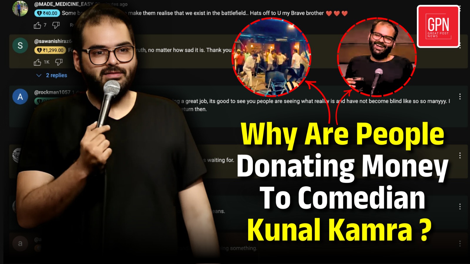 Why Are People Donating Money To Comedian Kunal Kamra ? Great Post News