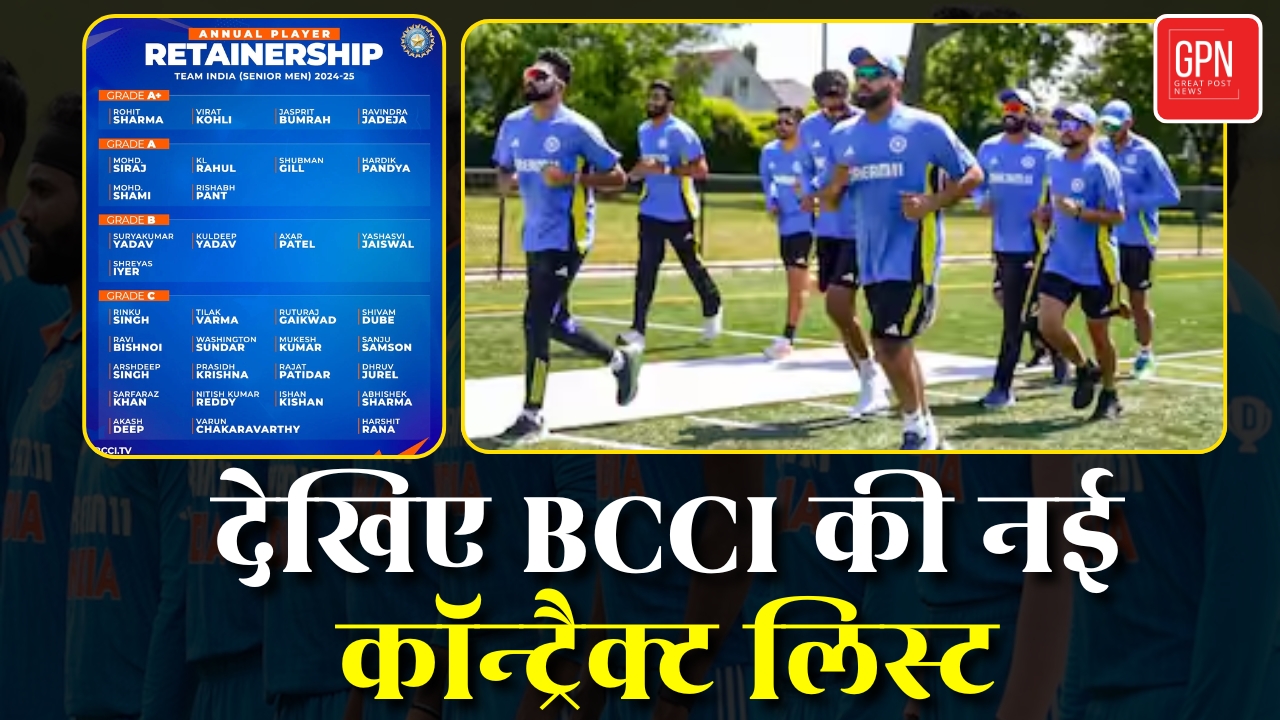 BCCI Central Contract 2024-25: चमके नए सितारे, ढले पुराने नाम | Great Post News | #bcci