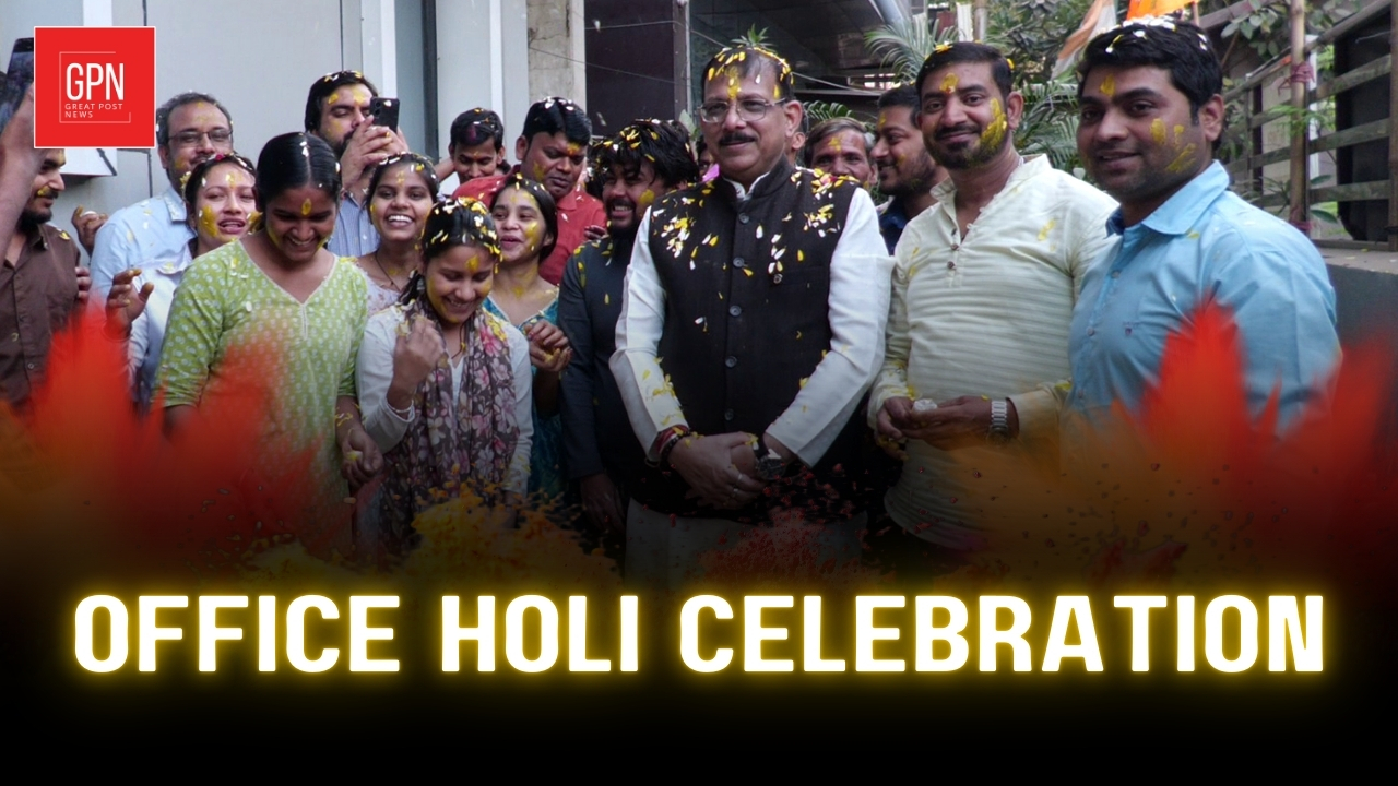 Office Holi Celebration: Colors, Laughter & Team Spirit Together! Great Post News
