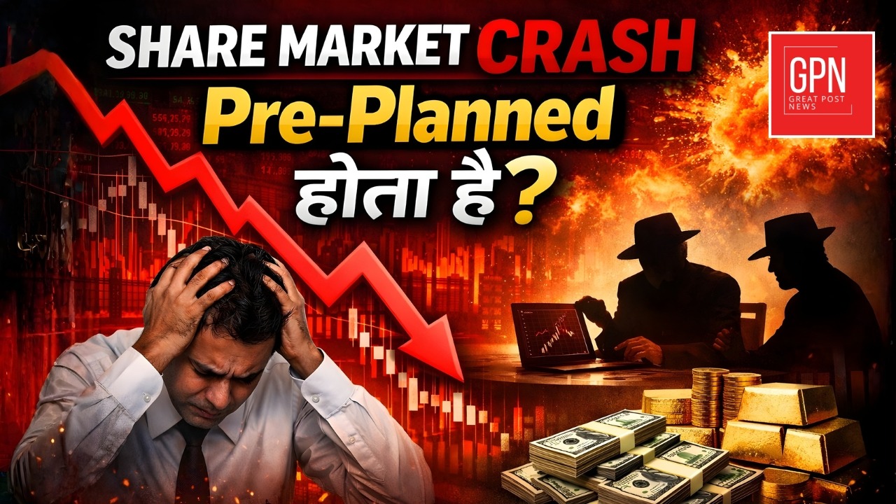 Stock Market Crash का सच: Plan या Pattern? जानिए पूरी कहानी | Great Post News || Stock Market